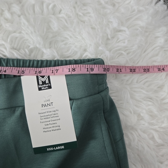 Member's Mark Women's Wide Leg Luxe Pants. Color: Green Jade. Size XXXL. New.S - Picture 6 of 10